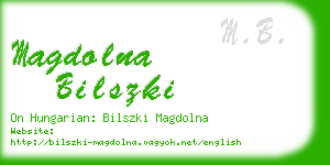 magdolna bilszki business card